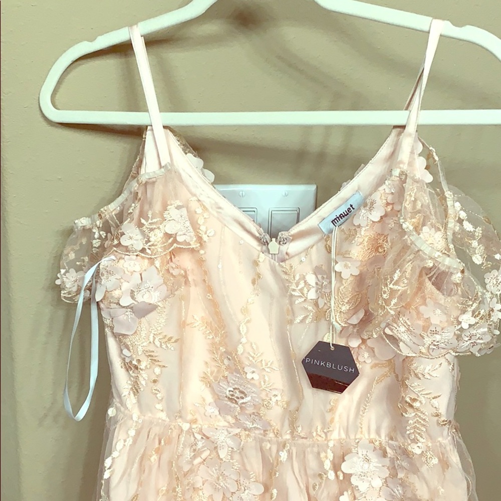 Maternity Blush lace dress